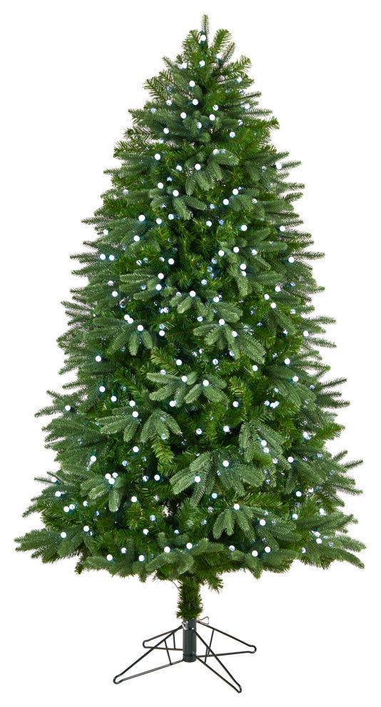 T3292 6.5 Fraser Fir Artificial Christmas Tree With 550 Gum Ball LED Lights