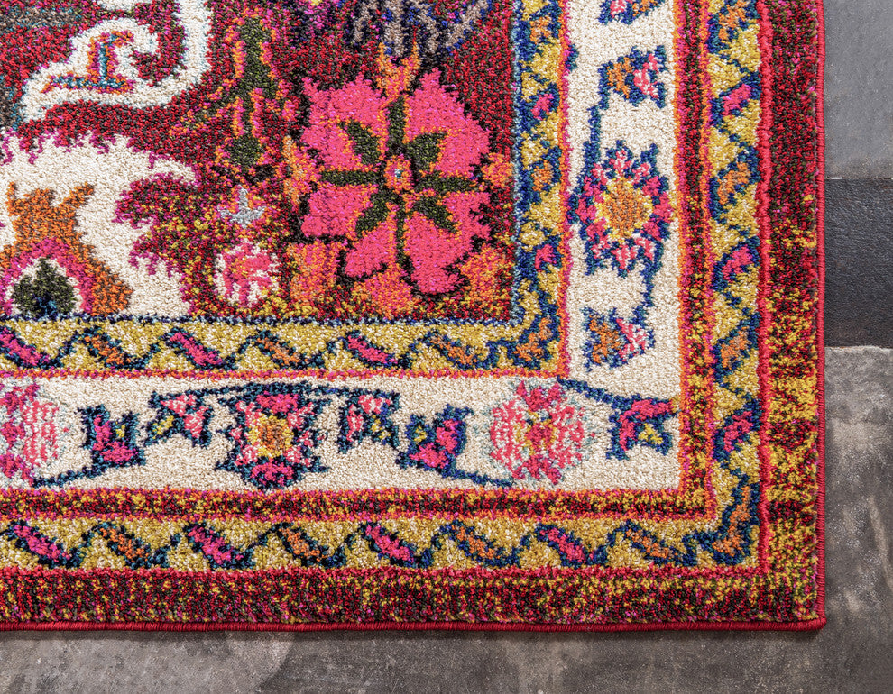 Rug Unique Loom Medici Multi Rectangular 3' 3 x 5' 3