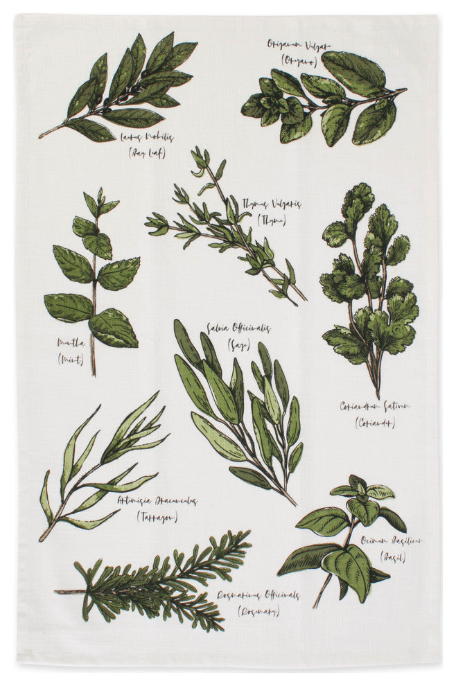 Fresh Herbs Kitchen Set of 4