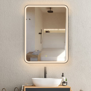 Ostaria Surface-Mount/Reccessed LED Lighted Bathroom Medicine Cabinet, 24"