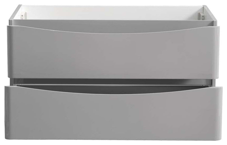 Fresca Tuscany 36" Gloss Gray Wall Hung Cabinet