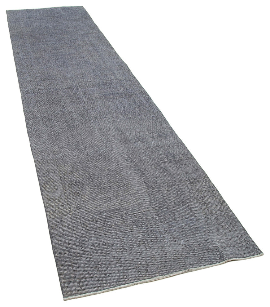 Rug N Carpet - Handmade Turkish 3' 0" x 12' 0" Vintage Kitchen Runner Rug