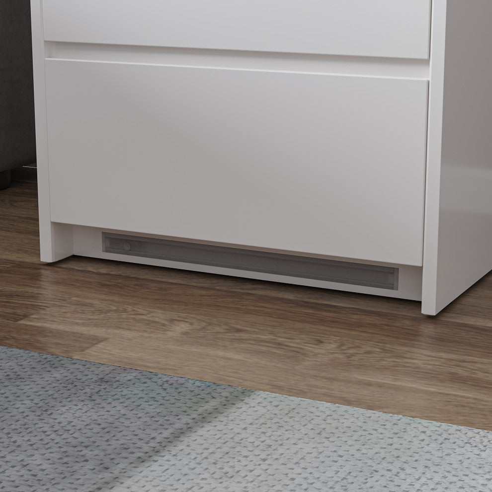 Modern Night Stands with Wireless charging, Audio, Fixed sensor light