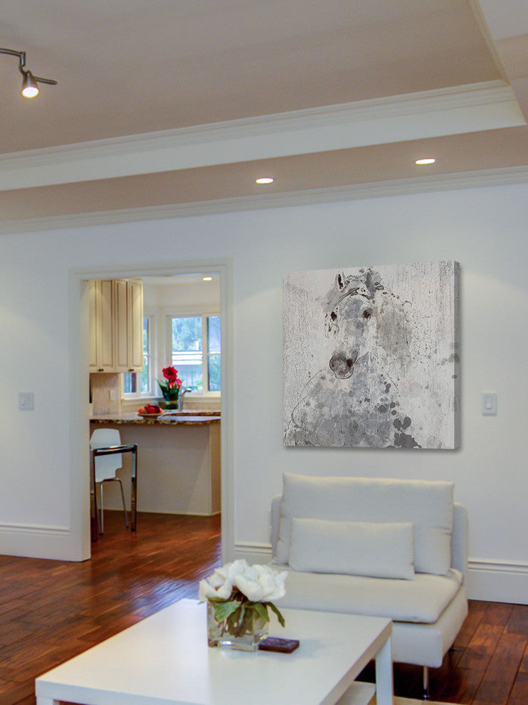 Marmont Hill, "Silver Sunshine" by Irena Orlov Painting on Wrapped Canvas, 18x18