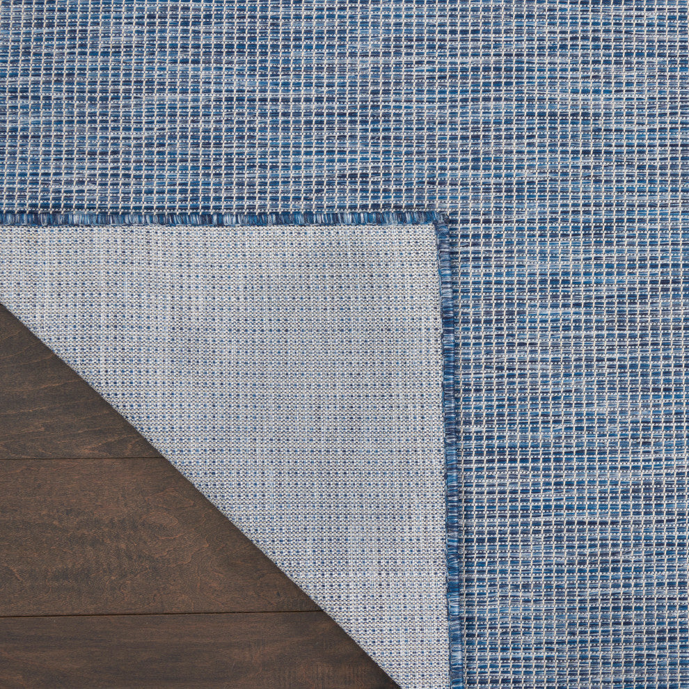 Nourison Positano Contemporary Area Rug, Navy Blue, 2'2"x10' Runner