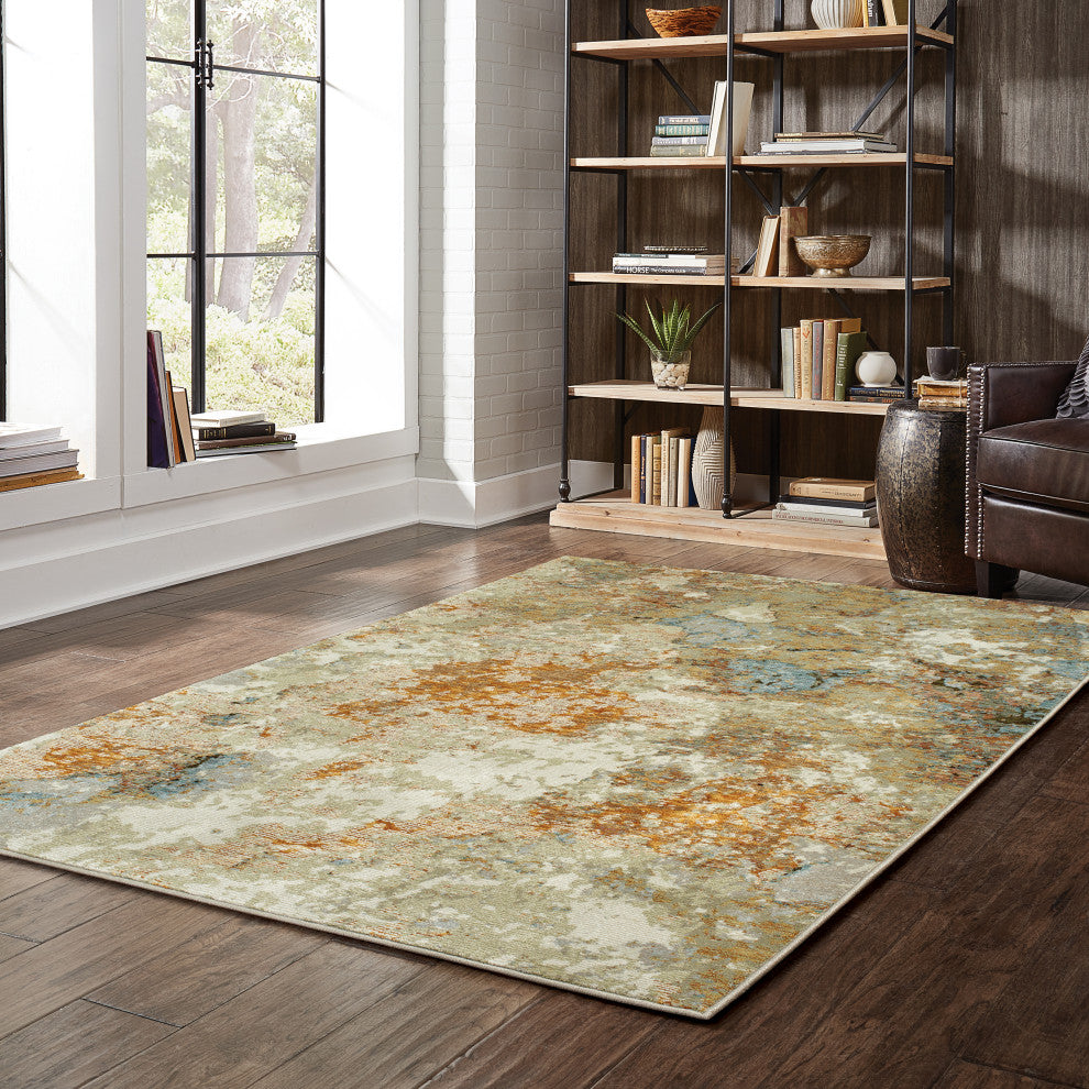 Elements Alabaster Gold/Beige Area Rug, 5'3"x7'3"