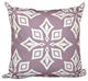 Beach Star, Geometric Print Pillow, Lavender, 18"x18"