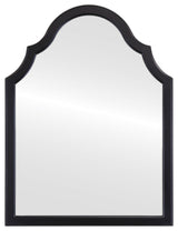Pescara Framed Vanity Mirror, Peaks Cathedral, 24.4"x32.4", Matte Black