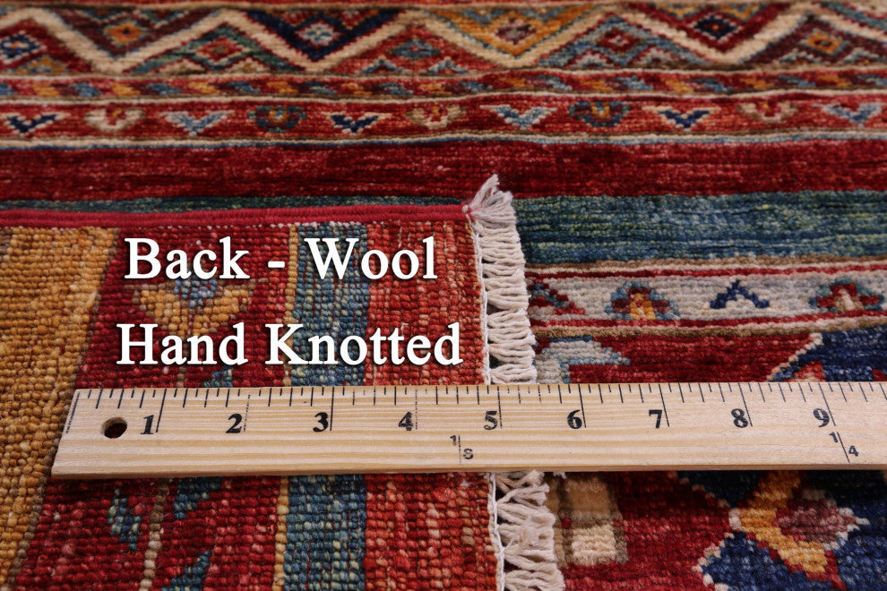 2' 3" X 8' 2" Super Kazak Khorjin Handmade Runner Rug Q11006