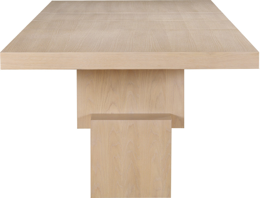 Anzio Oak Veneer Dining Table, Oak