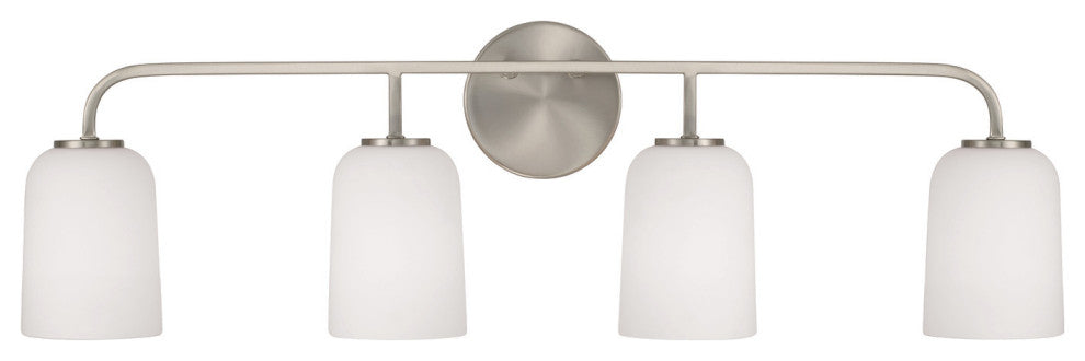 Capital Lighting 148841-542 Lawson 4 Light 33"W Vanity Light - Brushed Nickel