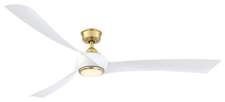 Fanimation Wrap Custom-KIT-72-LK Wrap Custom 72" 3 Blade Indoor / - Brushed