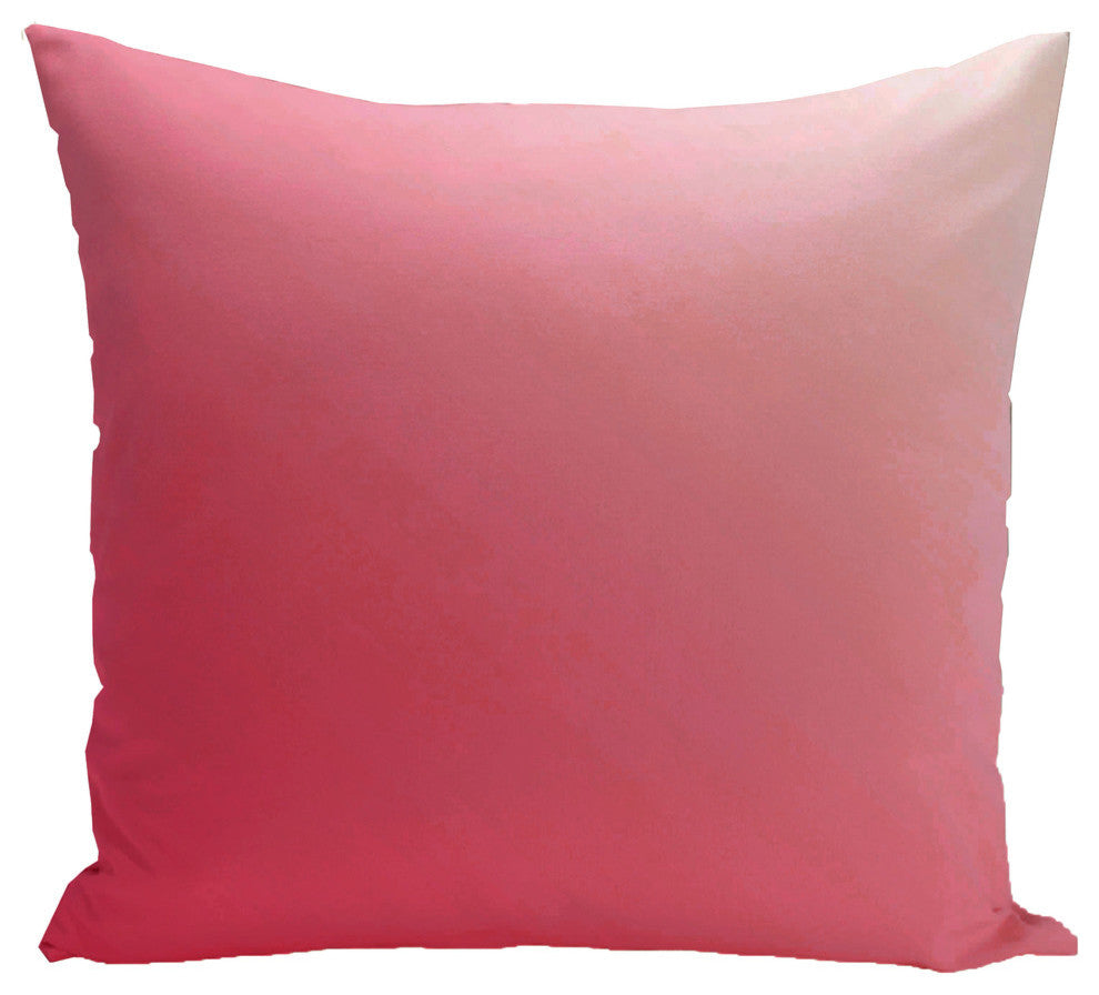 Ombre Decorative Pillow, Red, 26"x26"