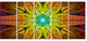 Extraordinary Fractal Yellow Design, Abstract Canvas Print, 60"x28", 5 Panels