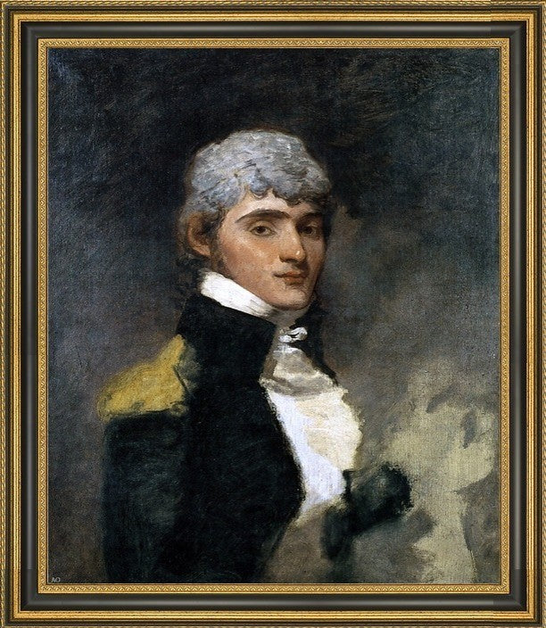 Gilbert Stuart Jerome Bonapart Framed Premium Canvas Print, 20"x25"