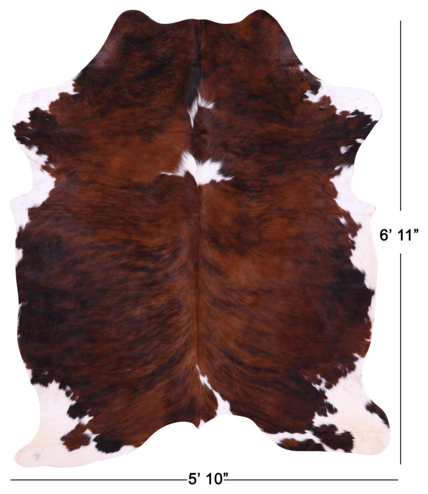 6' 11" X 5' 10" Natural Cowhide Rug C2001