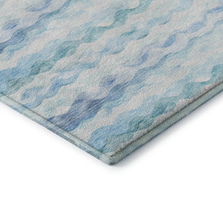 Addison Premium Washable Mayfield AMF195 Blue 2'6" x 3'10" Rug