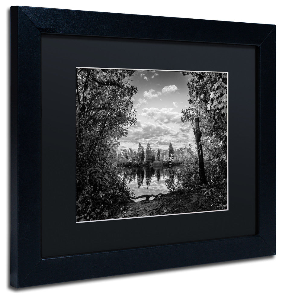 Jason Shaffer 'Morgan Street 3' Matted Framed Art, Black Frame, Black Mat, 14x11