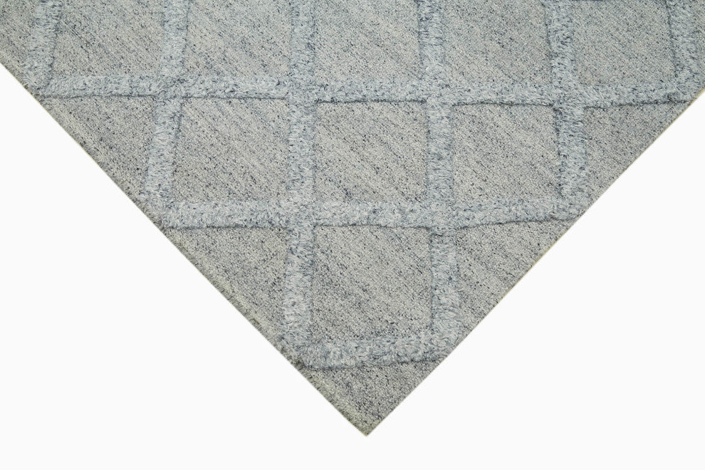 Rug N Carpet - Hand-knotted Modern Design 8' 0'' x 10' 0'' Wool Unique Kilim Rug