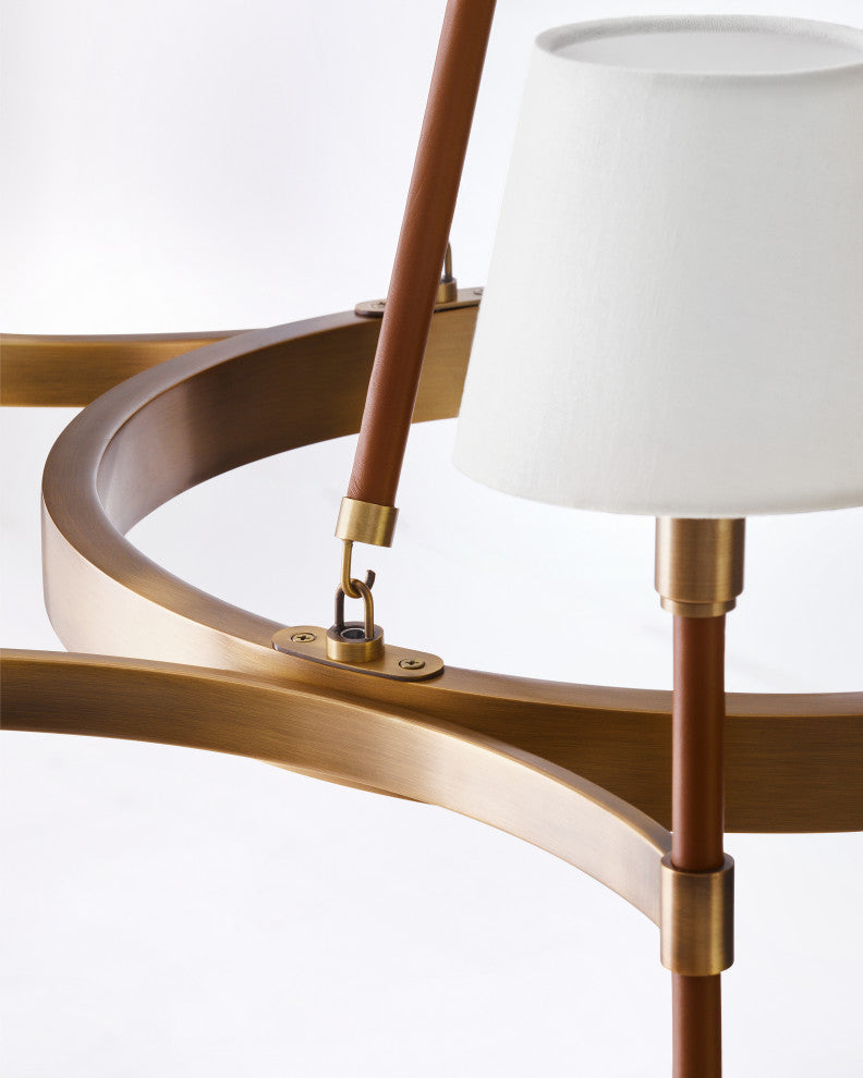 Katie Medium Chandelier, Time Worn Brass