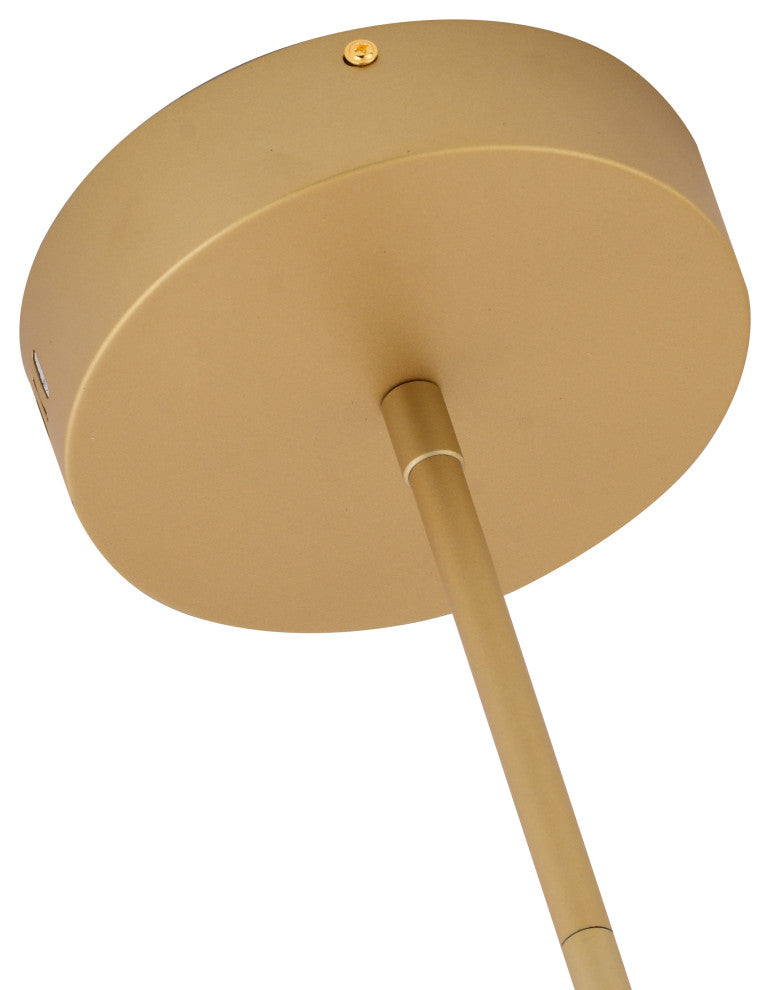 Bethel International WE02C25GD 6-Light LED Chandelier, Gold