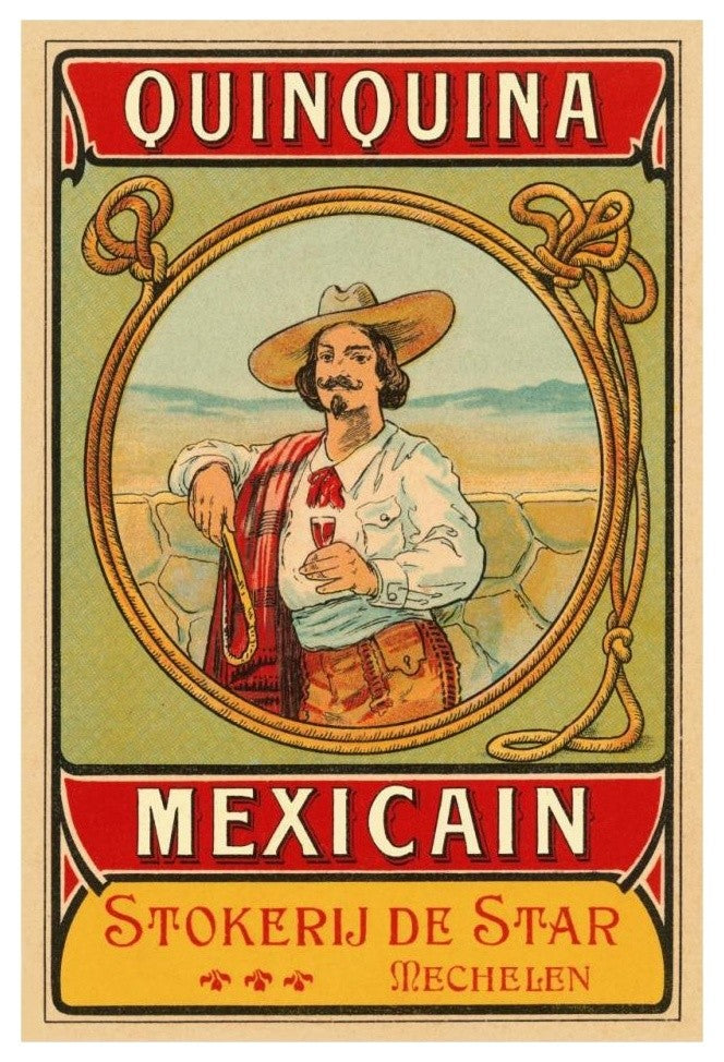 "Quinquina Mexican" Digital Paper Print by Retrolabel, 22"x32"