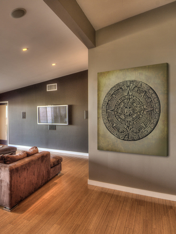 "Mayan Calendar" Painting Print on Wrapped Canvas