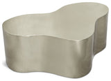 Tevere Coffee Table, Silver, 39" W X 24" D X 14.5" H
