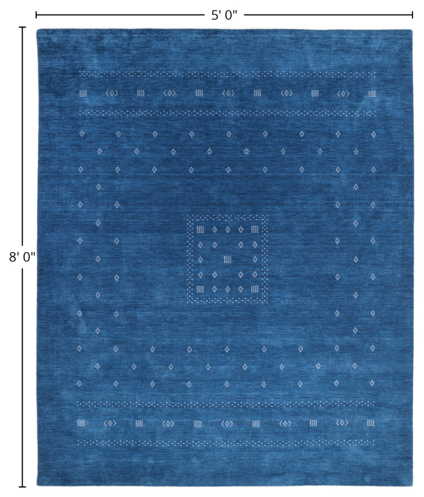 Simi, Handmade Rug, 5x8'