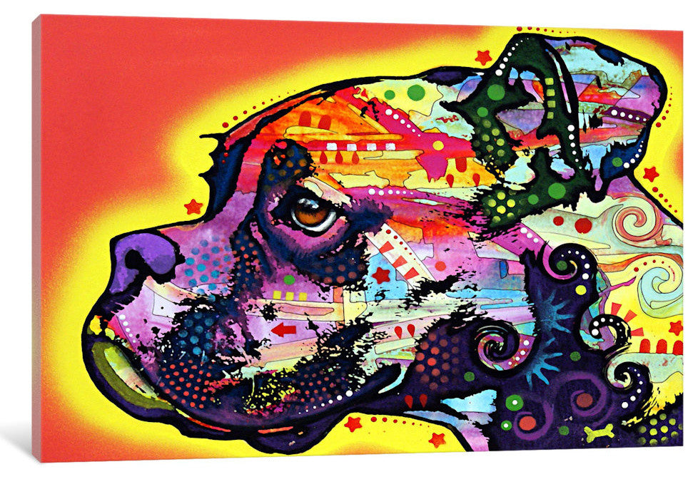 "Profile Boxer" Wrapped Canvas Art Print, 40x26x1.5