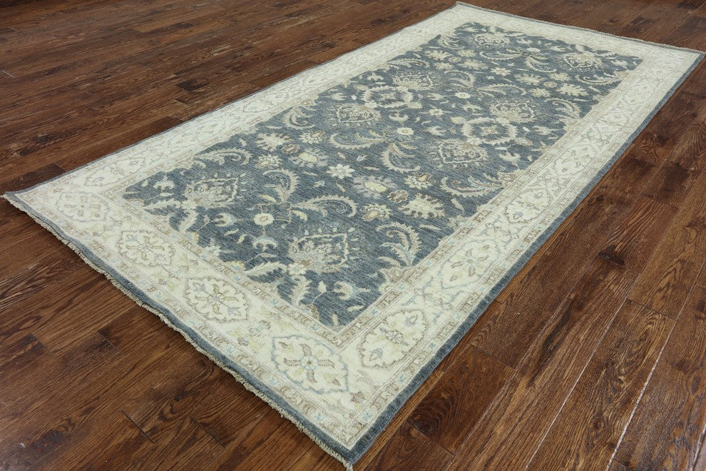 5'x10' Floral Peshawar Oriental Area Rug, MC573