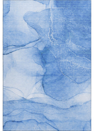 Premium Machine Washable Mayfield AMF507 Blue 2'6" x 3'10" Rug