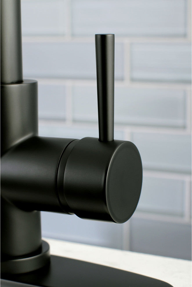 Gourmetier Single-Handle Pull-Down Kitchen Faucet, Matte Black