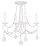 Pennington Convertible Chain-Hang and Ceiling Mount, Antique White