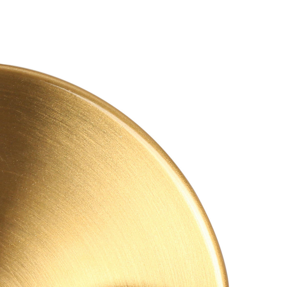LNC 14" 2-Light Polished Gold With Seeded Glass Modern Vanity Light