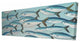Small Fishs of Caesio Caerulaurea Print on Wrapped Canvas