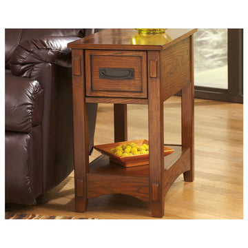 Breegin Contemporary Brown Chair Side End Table