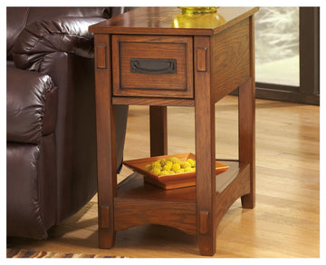 Breegin Contemporary Brown Chair Side End Table