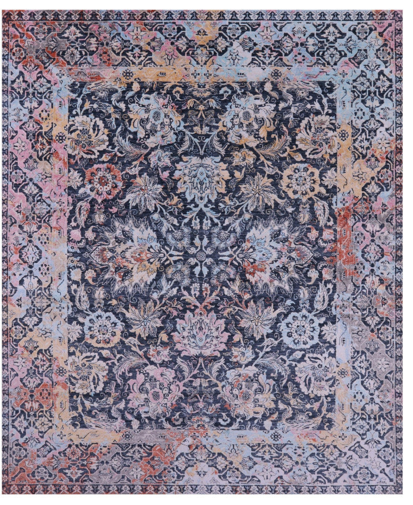Wool & Silk Persian Hand Knotted Rug 7' 11" X 9' 9" - Q15554