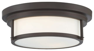 2-Light Ceiling Light, Matte Black, Oil Rubbed Bronze