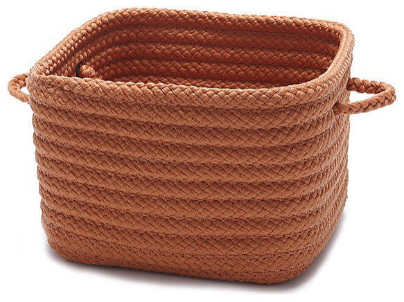 Colonial Mills Basket Simply Home Shelf Storage Orange Square