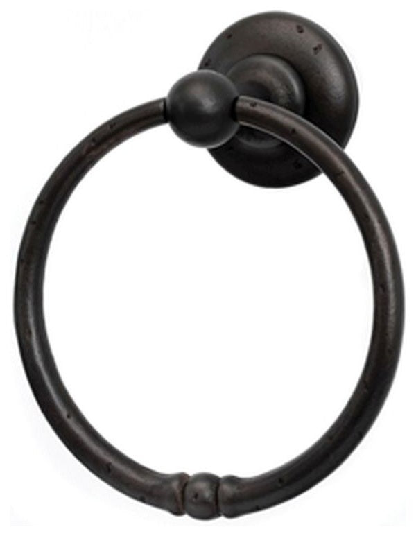 Alno Bath Rustic Towel Ring 6" in Dark Bronze
