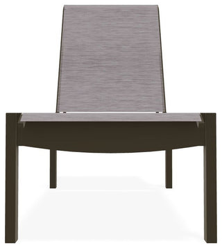 Leeward Sling Stackable Outdoor Chaise Lounge, Fossil/Beachwood