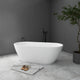 Acrylic Freestanding Soaking Bathtub in White, 60"28"