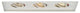 Low Voltage Multiple Three Light Invisible Trim, White