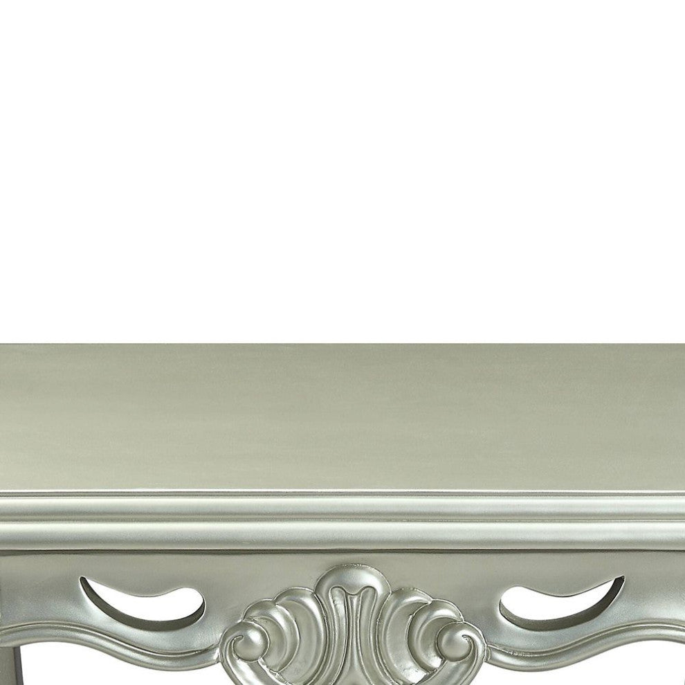 ACME Qunsia End Table, Champagne Finish