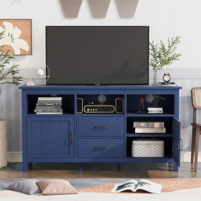 2 Doors and 2 Drawers TV Stand Open Style Cabinet living room Sideboard