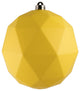 Vickerman M177578Dm 8" Yellow Matte Geometric Ball Ornament
