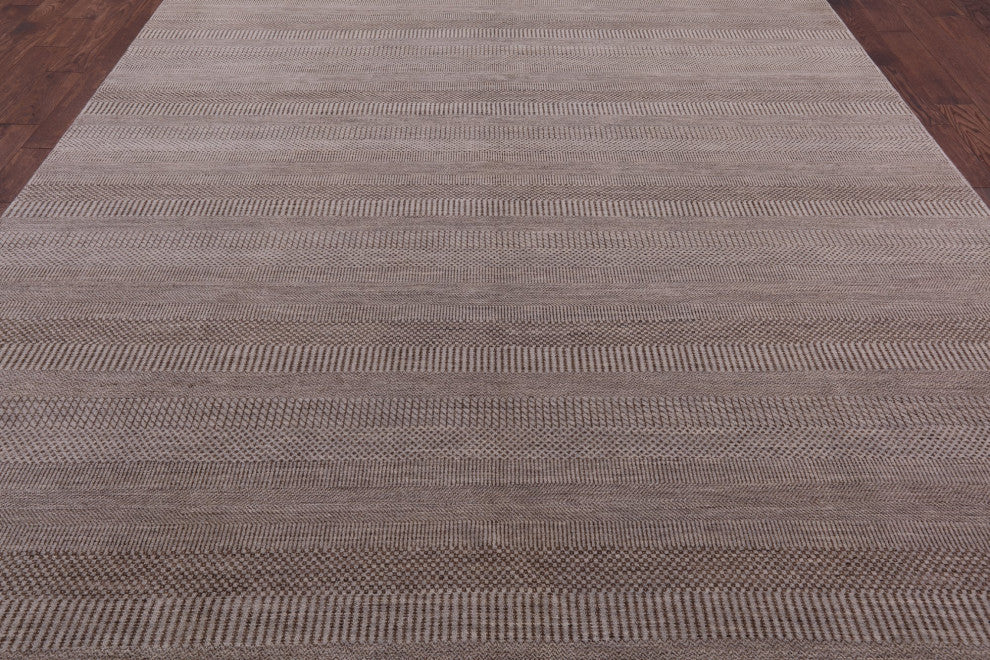 9' 1" X 11' 10" Savannah Gabbeh Hand-Knotted Wool and Silk Rug Q8434