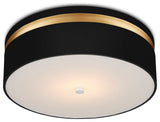 Serenity Black Flush Mount